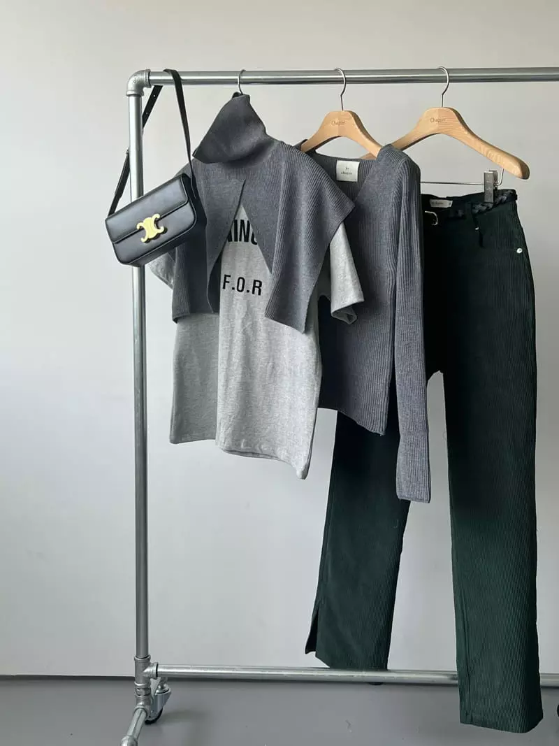 Chapter - Korean Women Fashion - #momslook - Opening Fleece Tee - 11