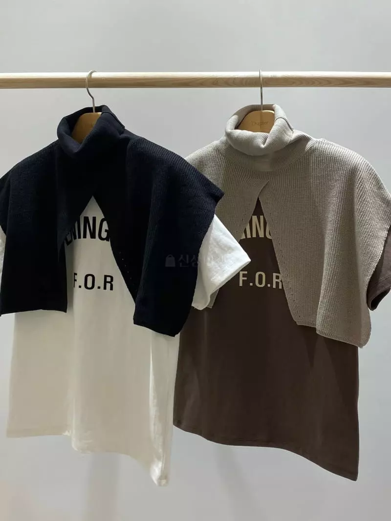 Chapter - Korean Women Fashion - #momslook - Opening Fleece Tee - 9