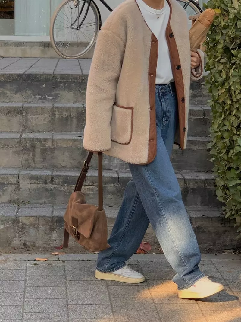 Chapter - Korean Women Fashion - #momslook - Fleece Seering Jacket - 6
