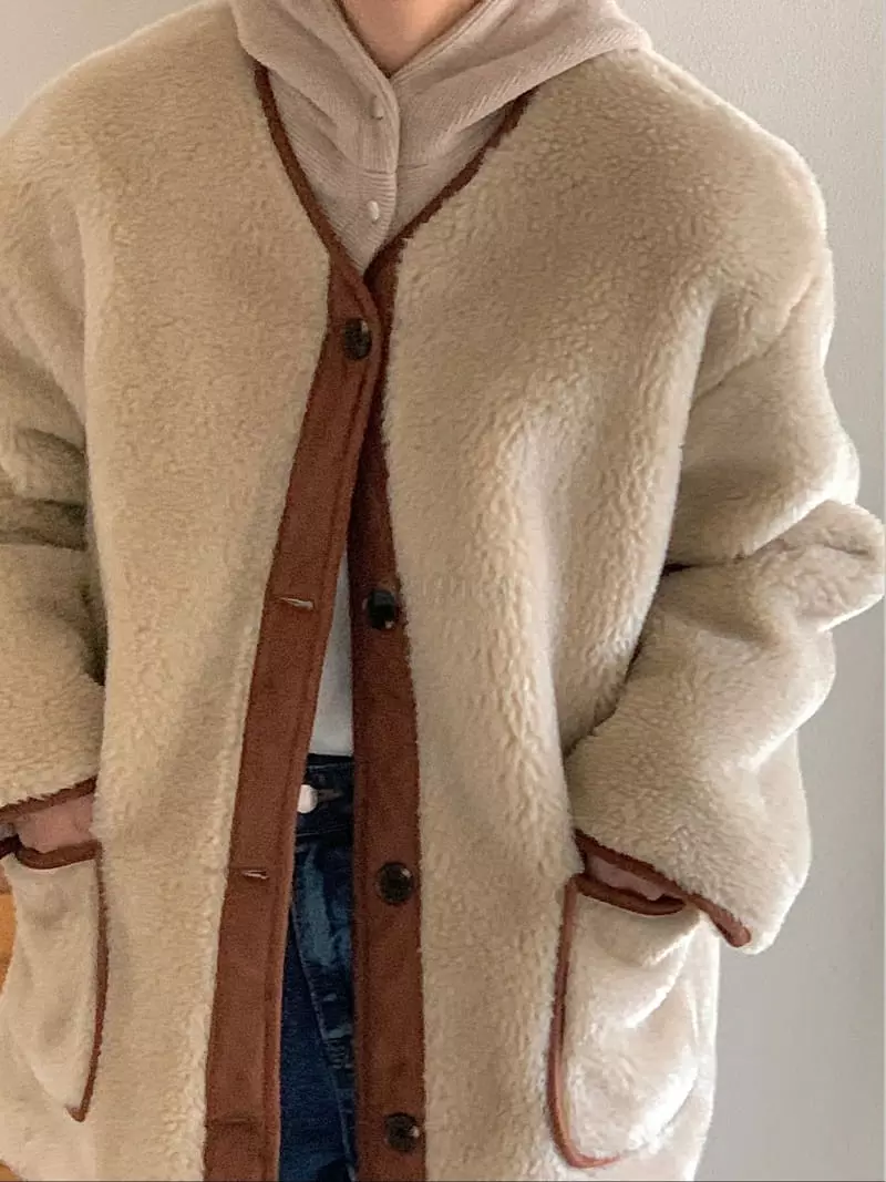 Chapter - Korean Women Fashion - #momslook - Fleece Seering Jacket - 9