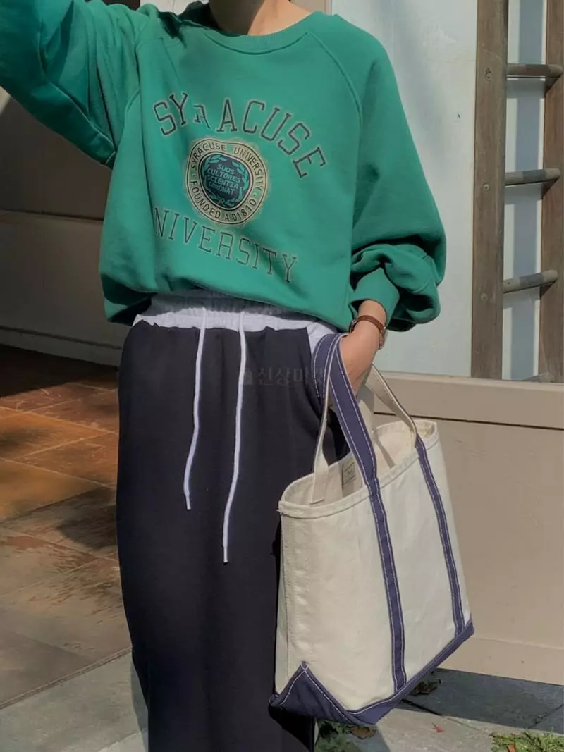 Chapter - Korean Women Fashion - #momslook - Stitch Sweatshirt - 3