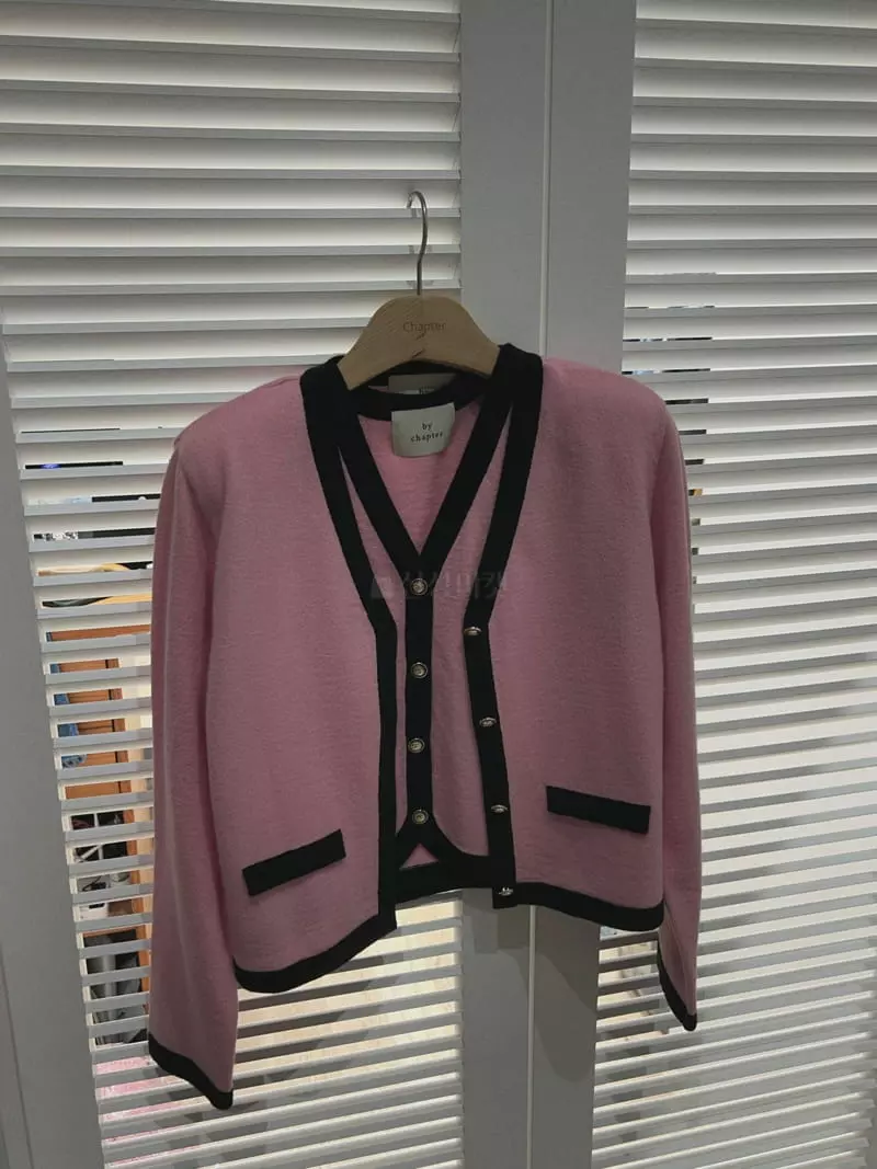 Chapter - Korean Women Fashion - #momslook - Sha Color Cardigan Knit Set - 2