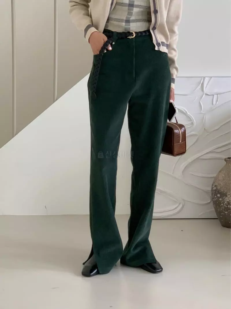 Chapter - Korean Women Fashion - #momslook - Belt Set Nomal Pants - 11