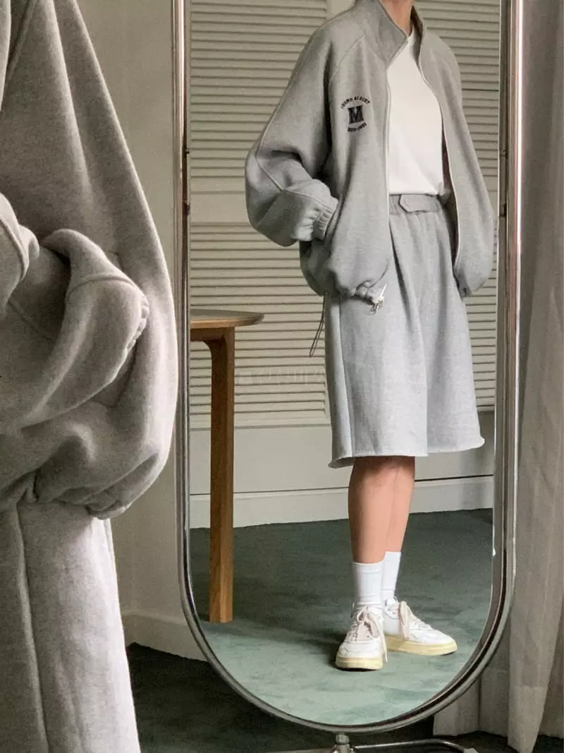 Chapter - Korean Women Fashion - #momslook - Fleece Two Way Zip-up