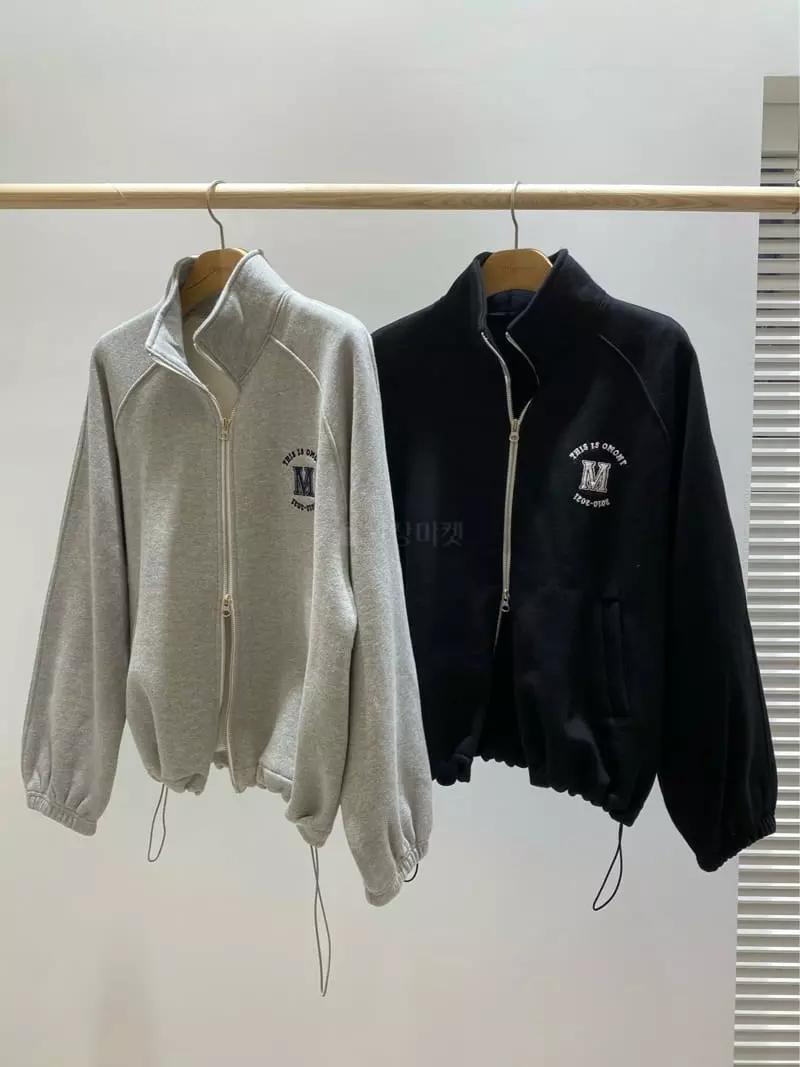 Chapter - Korean Women Fashion - #momslook - Fleece Two Way Zip-up - 9