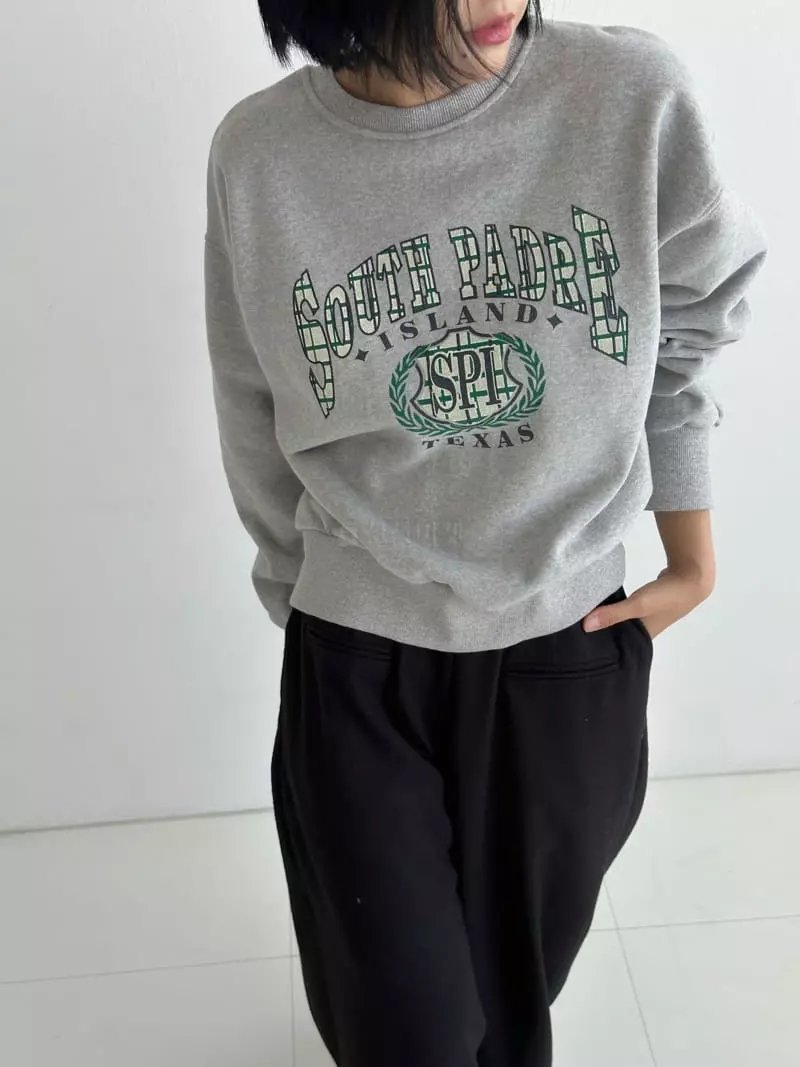 Chapter - Korean Women Fashion - #momslook - Check Sweatshirt