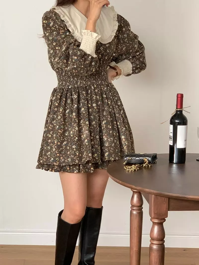 Chapter - Korean Women Fashion - #momslook - Rib Luming One-piece - 6