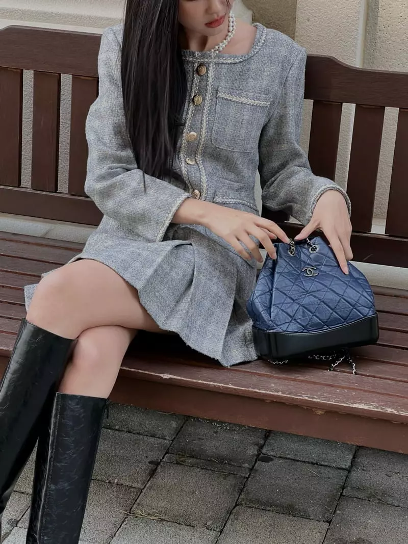 Chapter - Korean Women Fashion - #momslook - Twide Pleat One-piece - 5