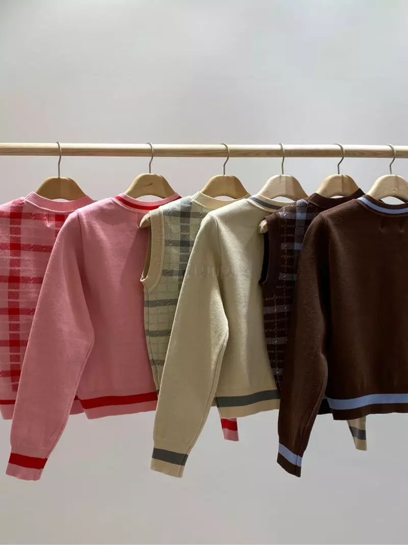 Chapter - Korean Women Fashion - #momslook - Tos Cardigan Set - 10