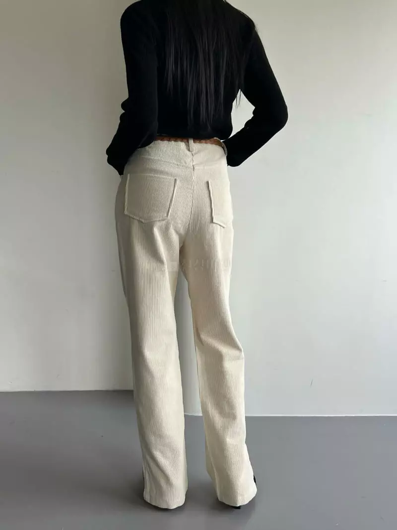Chapter - Korean Women Fashion - #pursuepretty - Belt Set Nomal Pants - 5