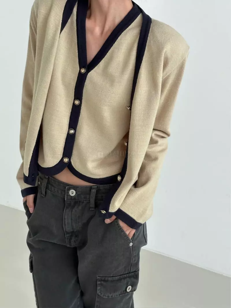 Chapter - Korean Women Fashion - #romanticstyle - Sha Color Cardigan Knit Set - 9