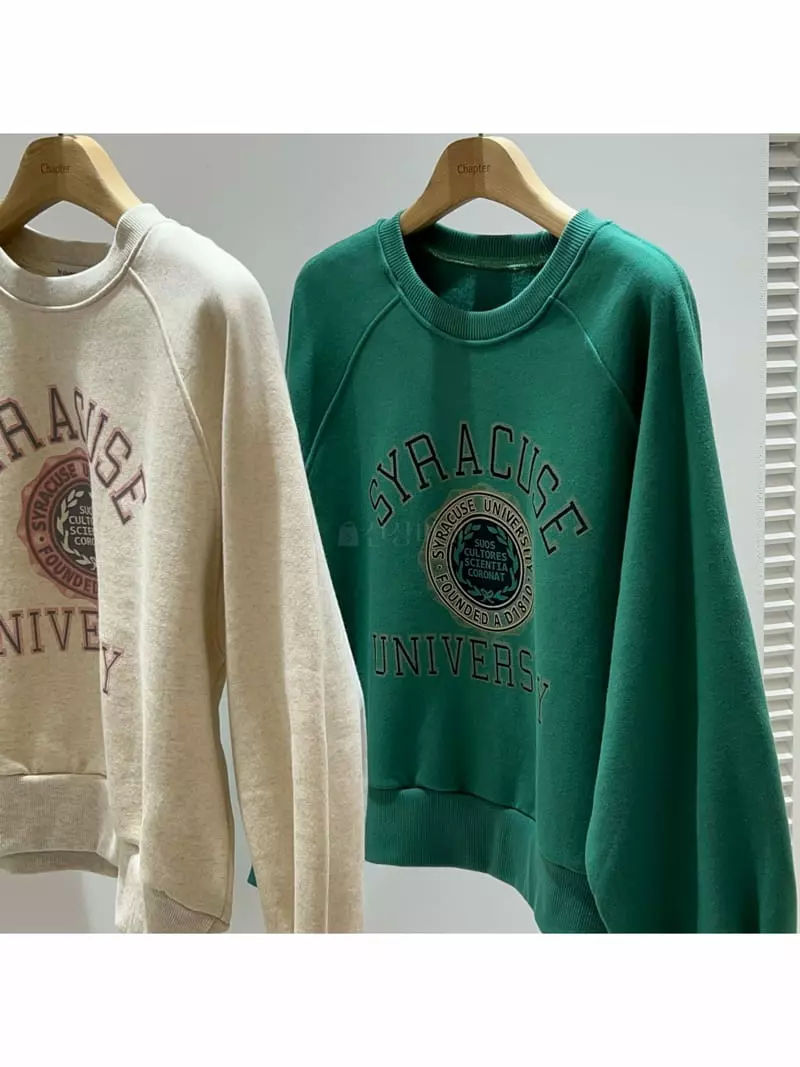 Chapter - Korean Women Fashion - #shopsmall - Stitch Sweatshirt - 12