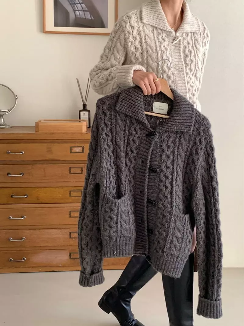 Chapter - Korean Women Fashion - #thatsdarling - Merry Twist Cardigan - 4