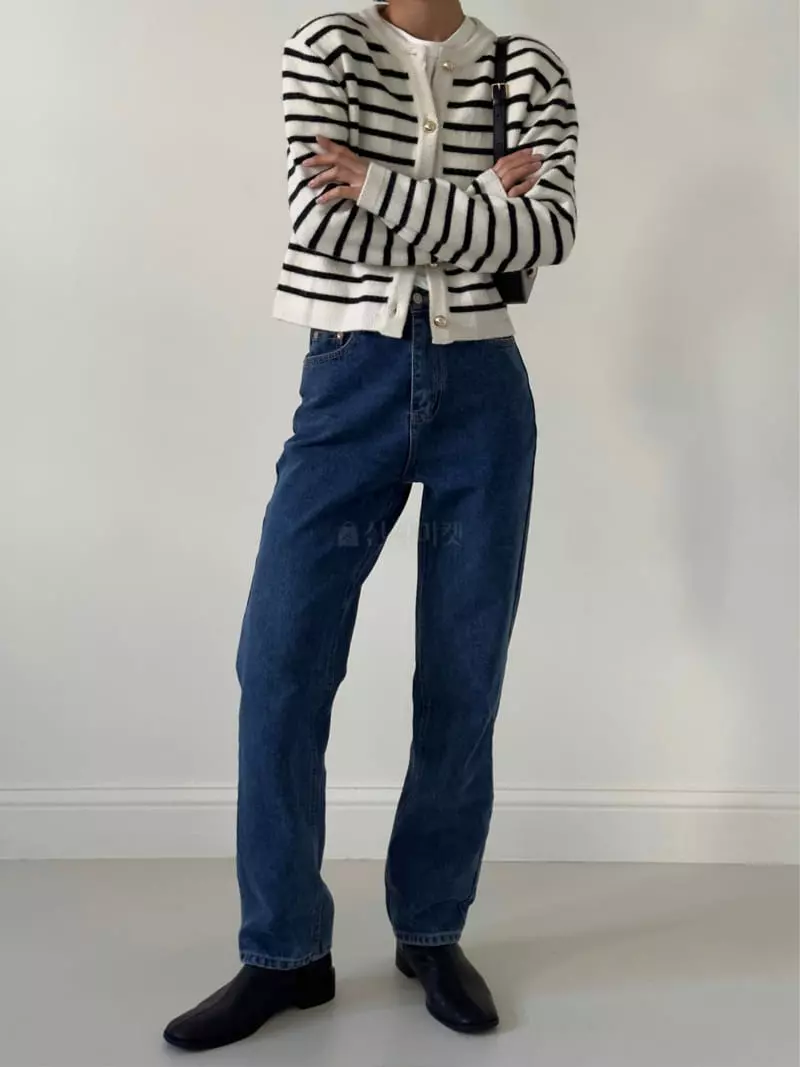 Chapter - Korean Women Fashion - #womensfashion - Bold Stripes Cardigan - 9