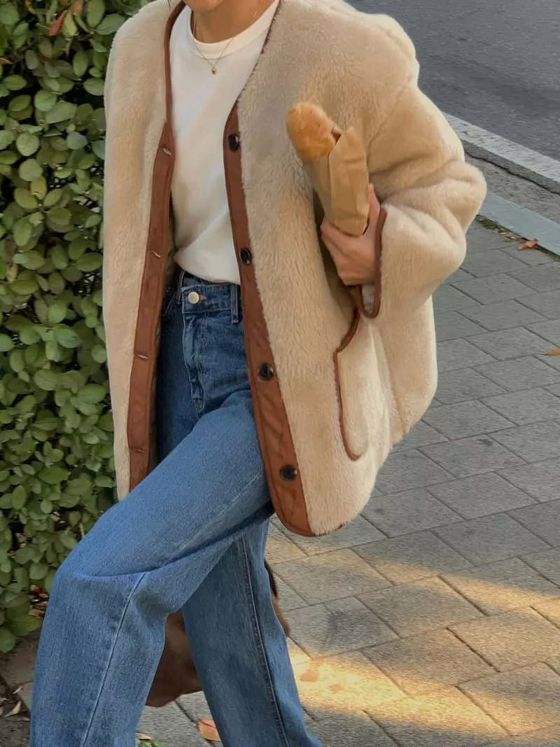 Chapter - Korean Women Fashion - #womensfashion - Fleece Seering Jacket - 5
