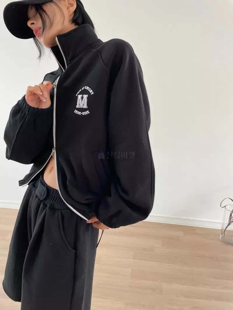 Chapter - Korean Women Fashion - #momslook - Fleece Two Way Zip-up - 4