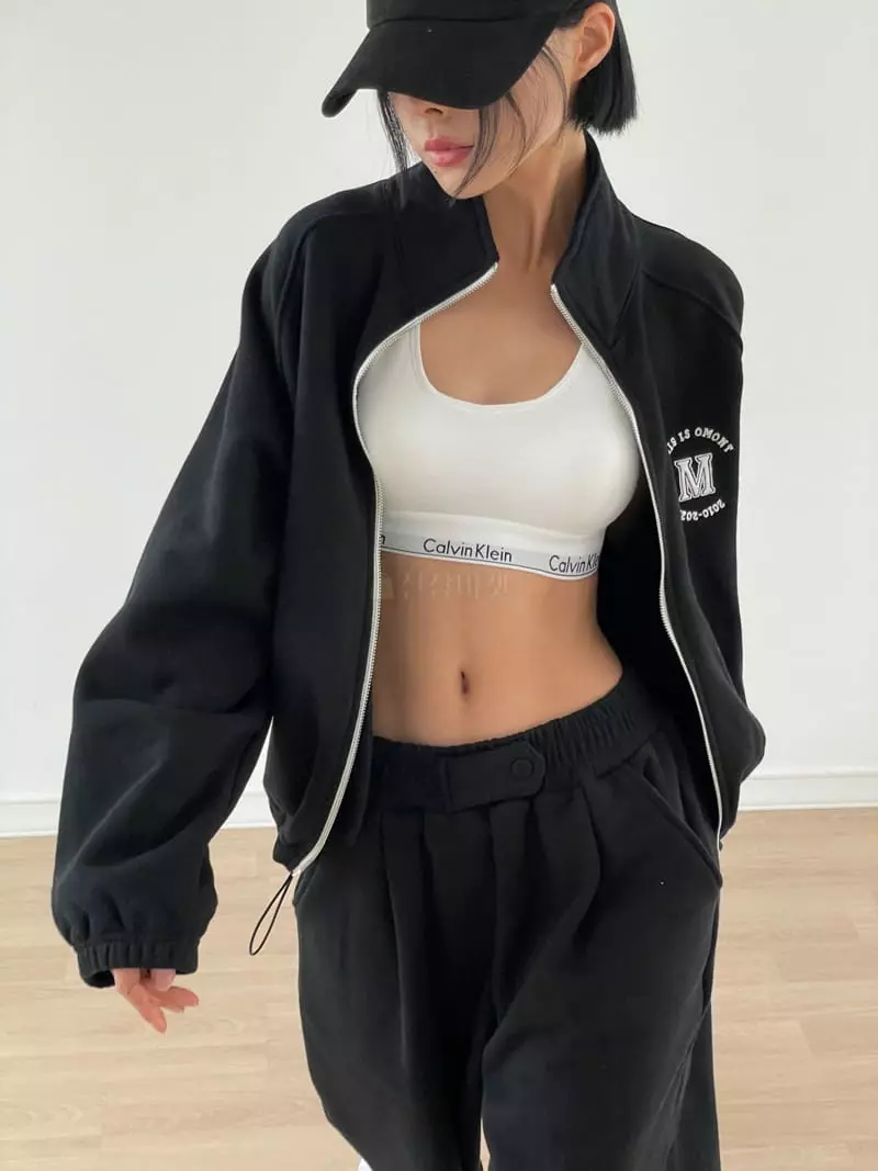 Chapter - Korean Women Fashion - #womensfashion - Fleece Two Way Zip-up - 6