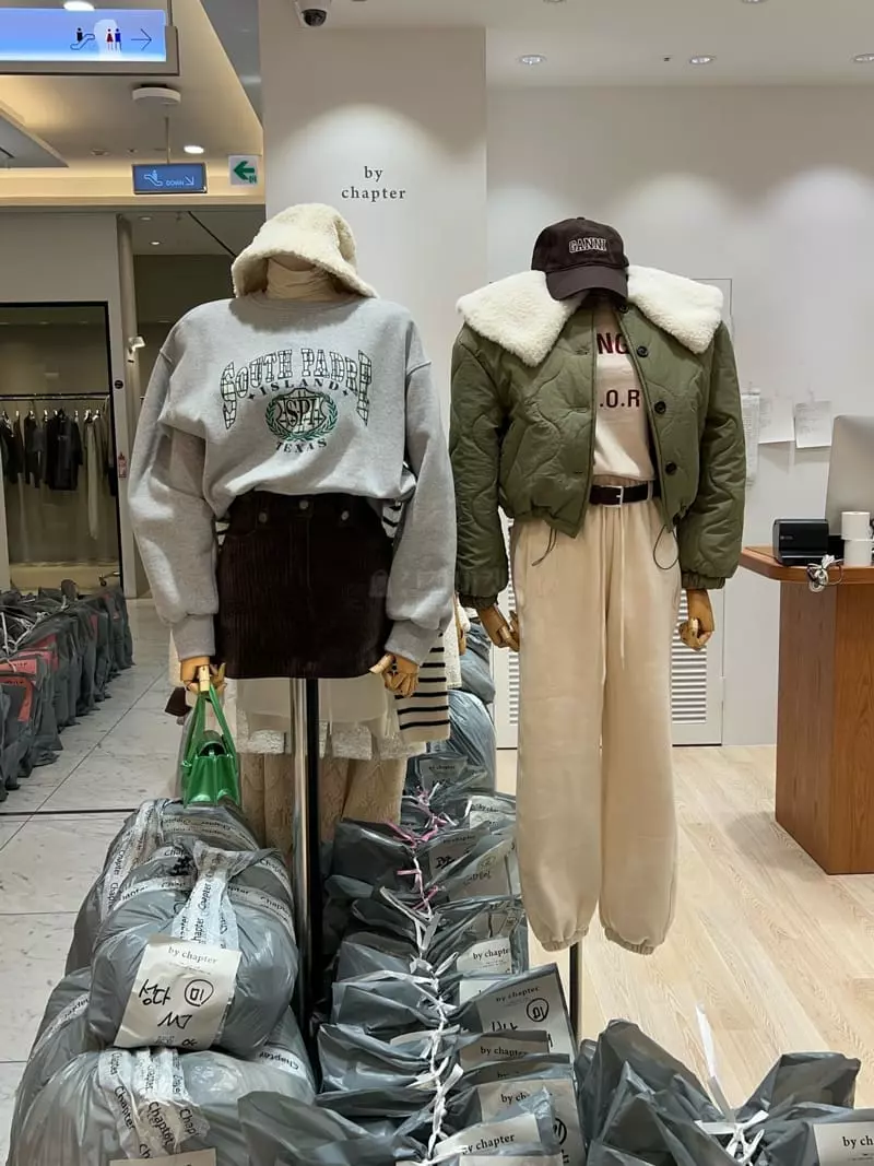 Chapter - Korean Women Fashion - #womensfashion - Check Sweatshirt - 6