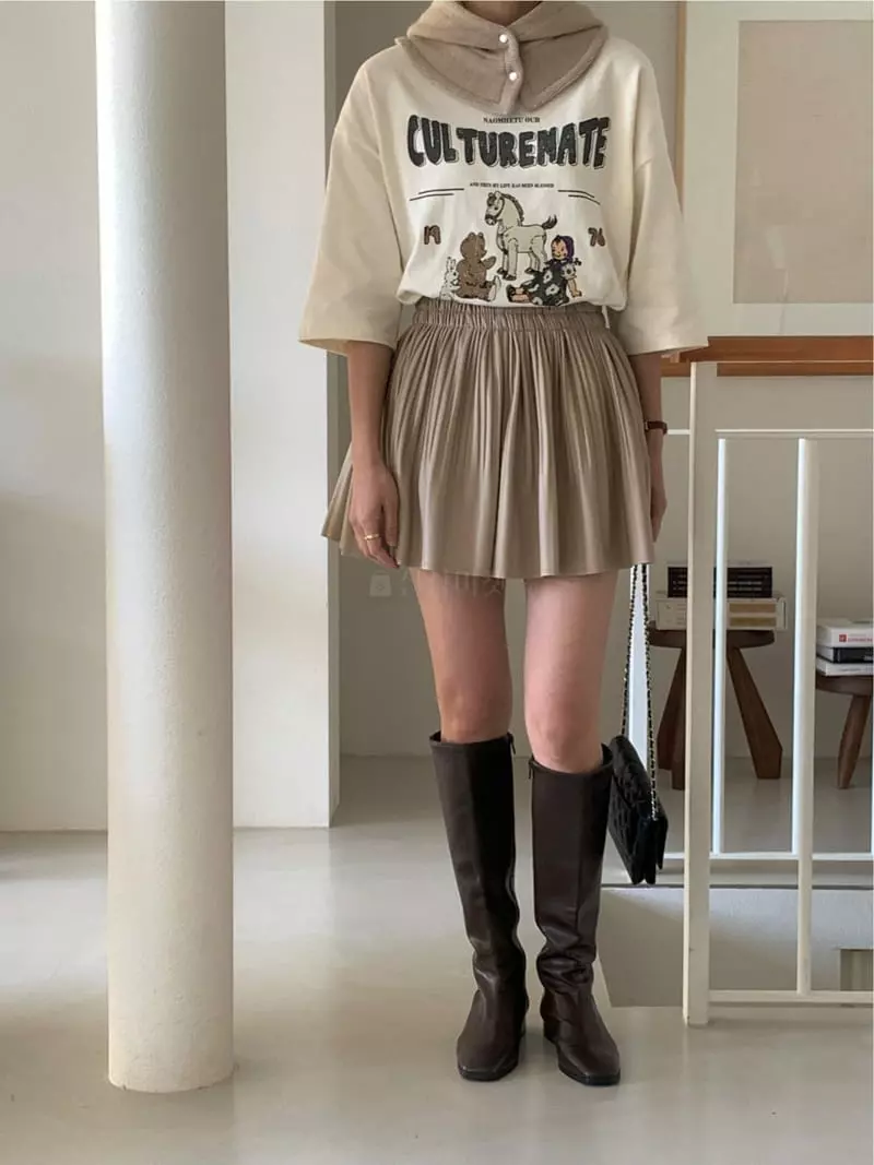 Chapter - Korean Women Fashion - #womensfashion - Leather Skirt - 7