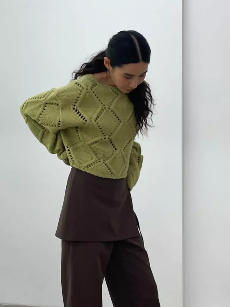 Charlotte - Korean Women Fashion - #momslook - Winter Knit Tee - 5