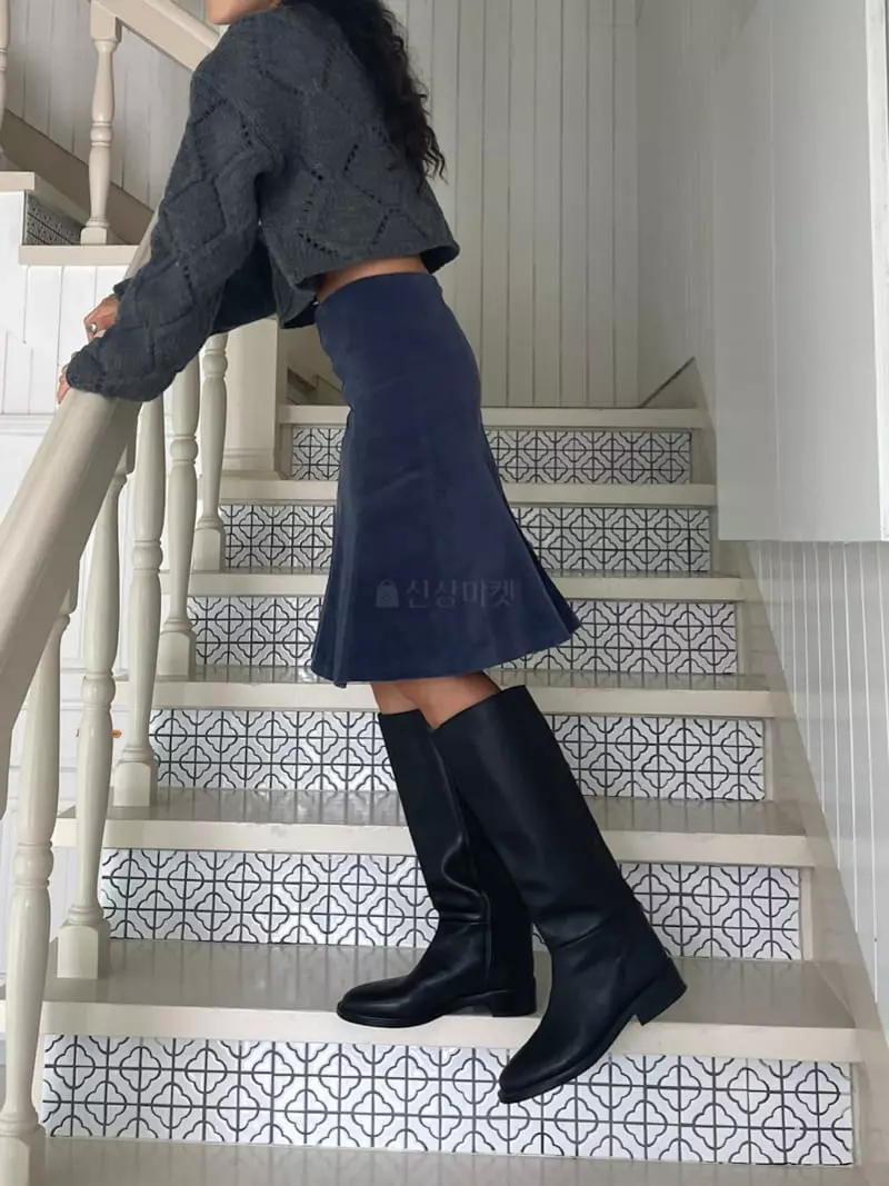Charlotte - Korean Women Fashion - #momslook - Rib Skirt - 2