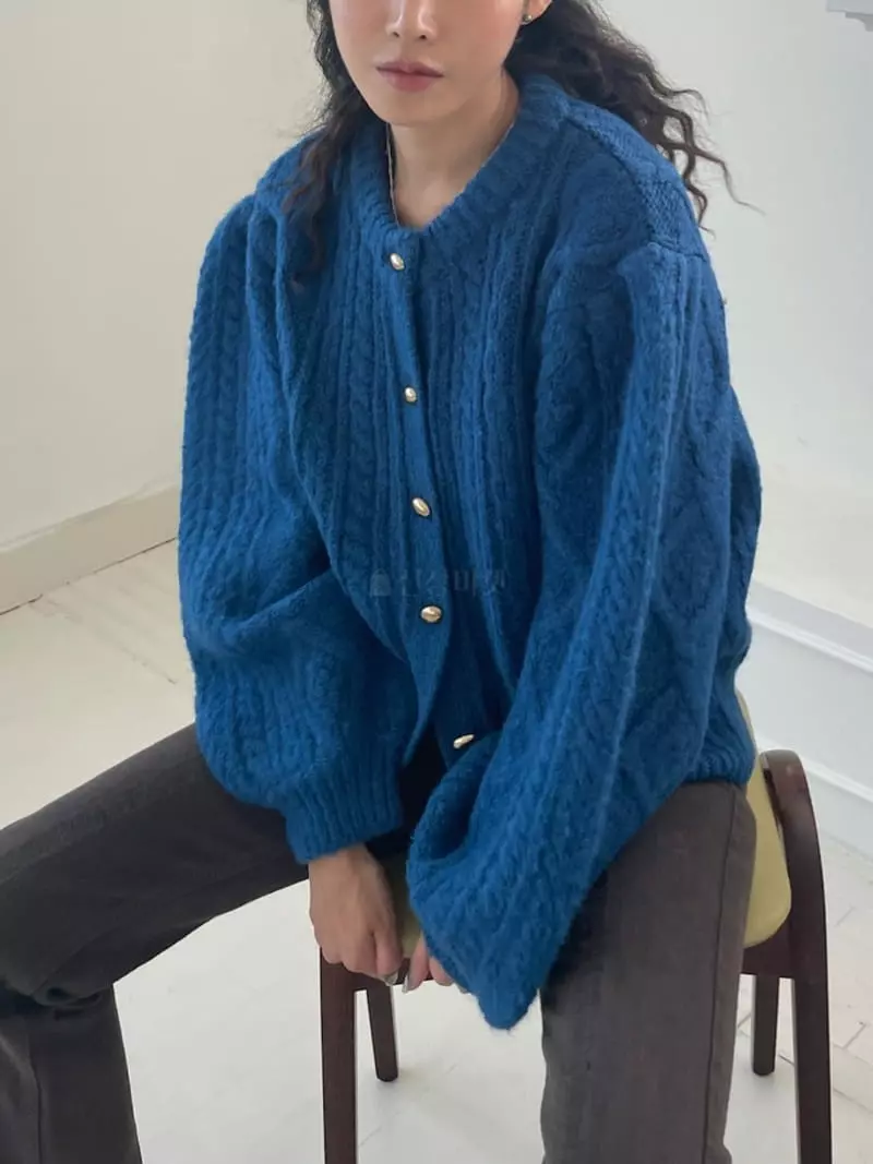 Charlotte - Korean Women Fashion - #womensfashion - Twist Cardigan - 4