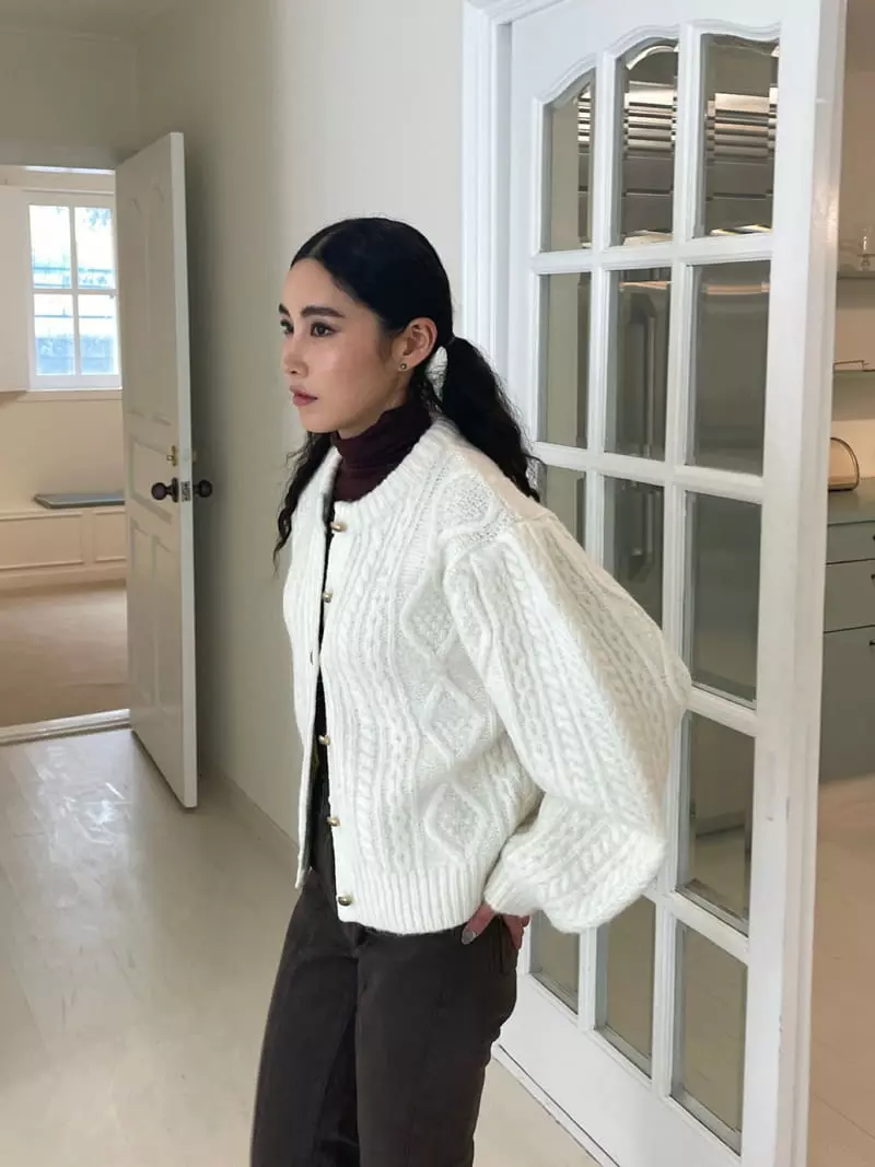 Charlotte - Korean Women Fashion - #womensfashion - Twist Cardigan - 3
