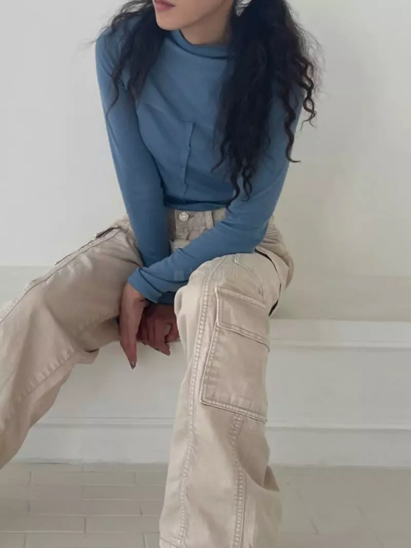 Charlotte - Korean Women Fashion - #womensfashion - Half Turtleneck Tee