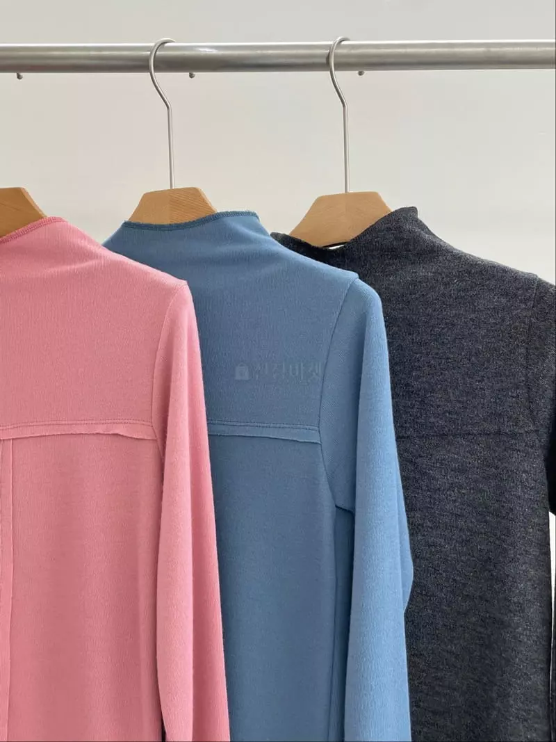 Charlotte - Korean Women Fashion - #womensfashion - Half Turtleneck Tee - 3