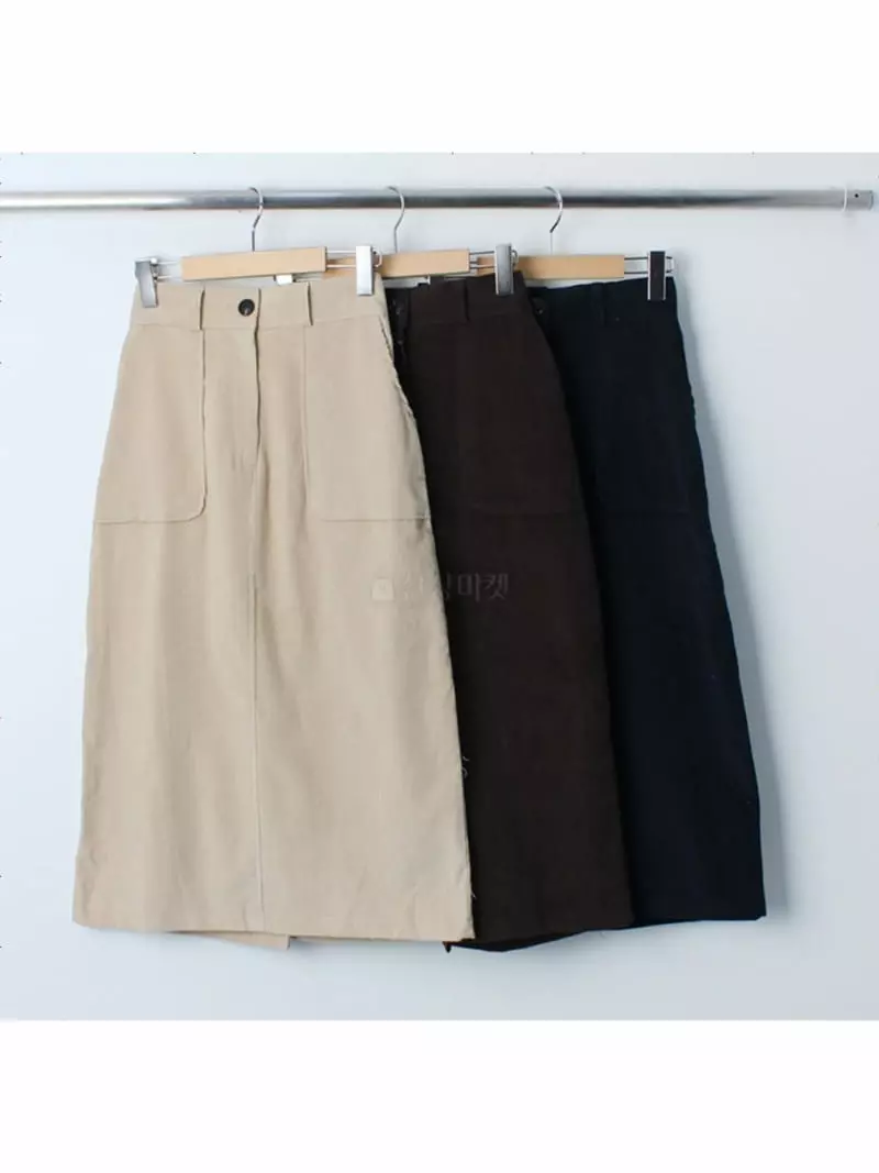 Chemi - Korean Women Fashion - #momslook - Anna Rib Skirt - 5