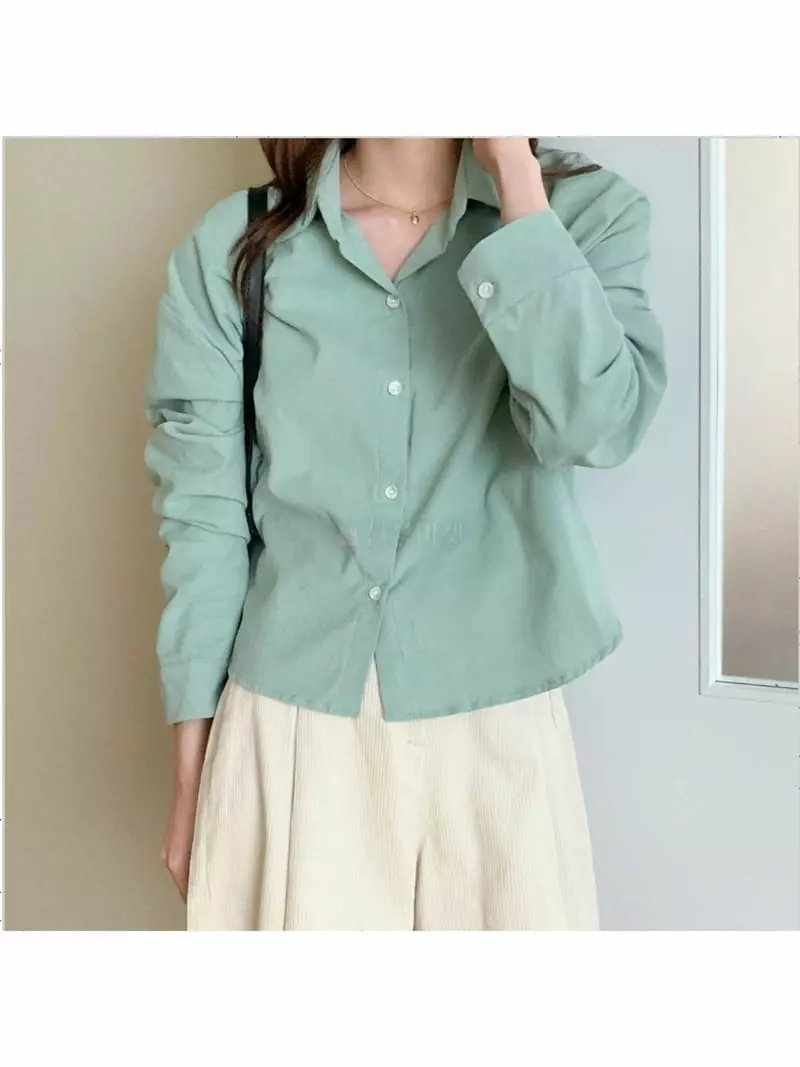Chemi - Korean Women Fashion - #momslook - Rib Minimi Shirt