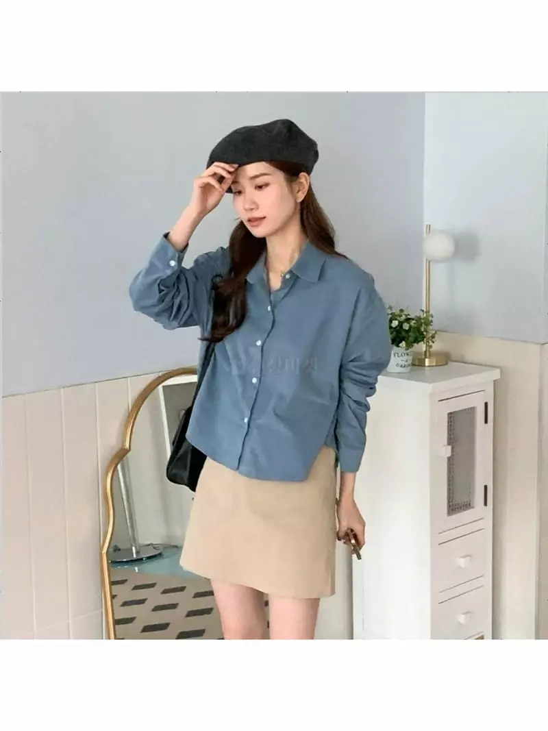 Chemi - Korean Women Fashion - #momslook - Rib Minimi Shirt - 2