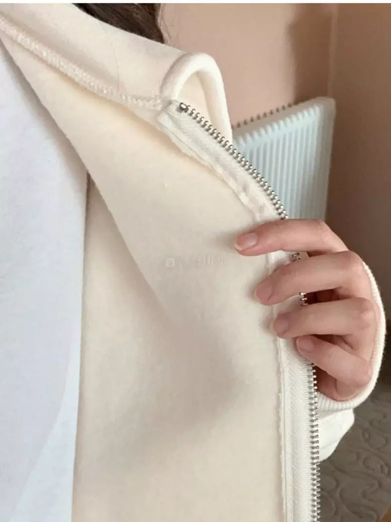 Chemi - Korean Women Fashion - #vintagekidsstyle - Fleece Molly Zip-up - 3