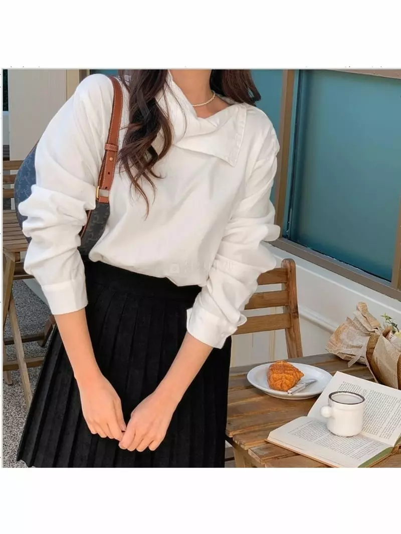 Chemi - Korean Women Fashion - #womensfashion - Peacher Dinner Blouse