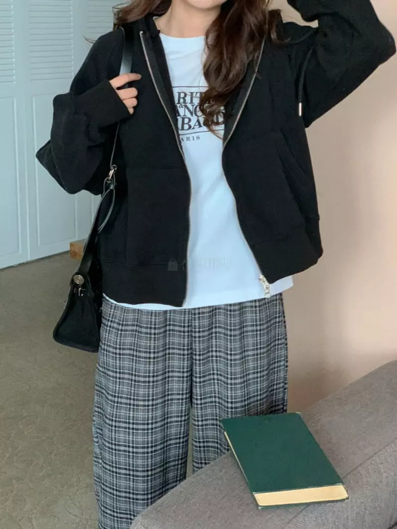 Chemi - Korean Women Fashion - #momslook - Dodo Hoody Zip-up - 4