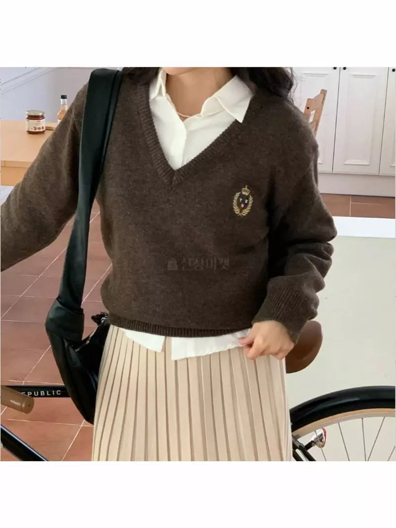Chemi - Korean Women Fashion - #momslook - Anie Crop Shirt - 4