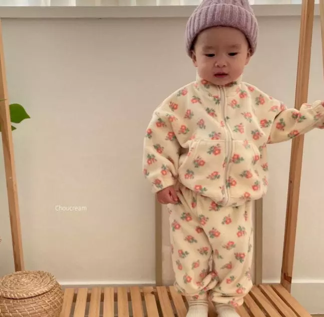 Choucream - Korean Baby Fashion - #babyclothing - Flower Top Bottom Set - 8