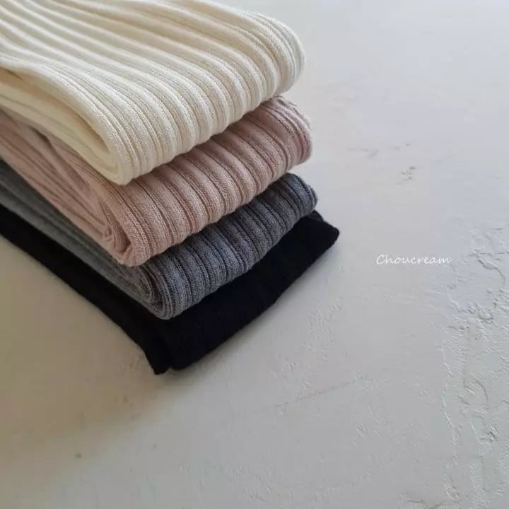Choucream - Korean Baby Fashion - #babyfashion - Fleece Rib Foot Leggings - 9