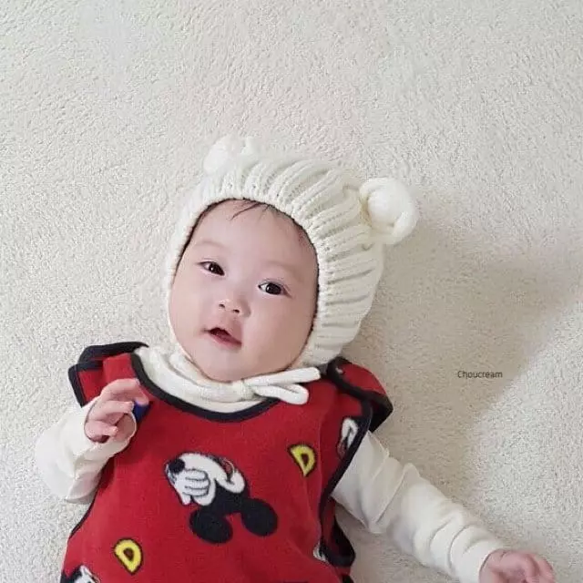 Choucream - Korean Baby Fashion - #babyfashion - Bebe Bear Knit Hat - 3
