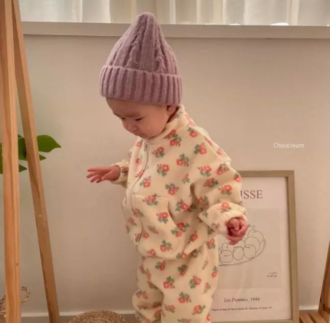Choucream - Korean Baby Fashion - #babyfashion - Flower Top Bottom Set - 9