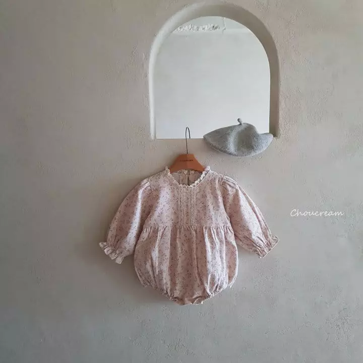 Choucream - Korean Baby Fashion - #babyfashion - Elf Flower Lace Bodysuit - 7