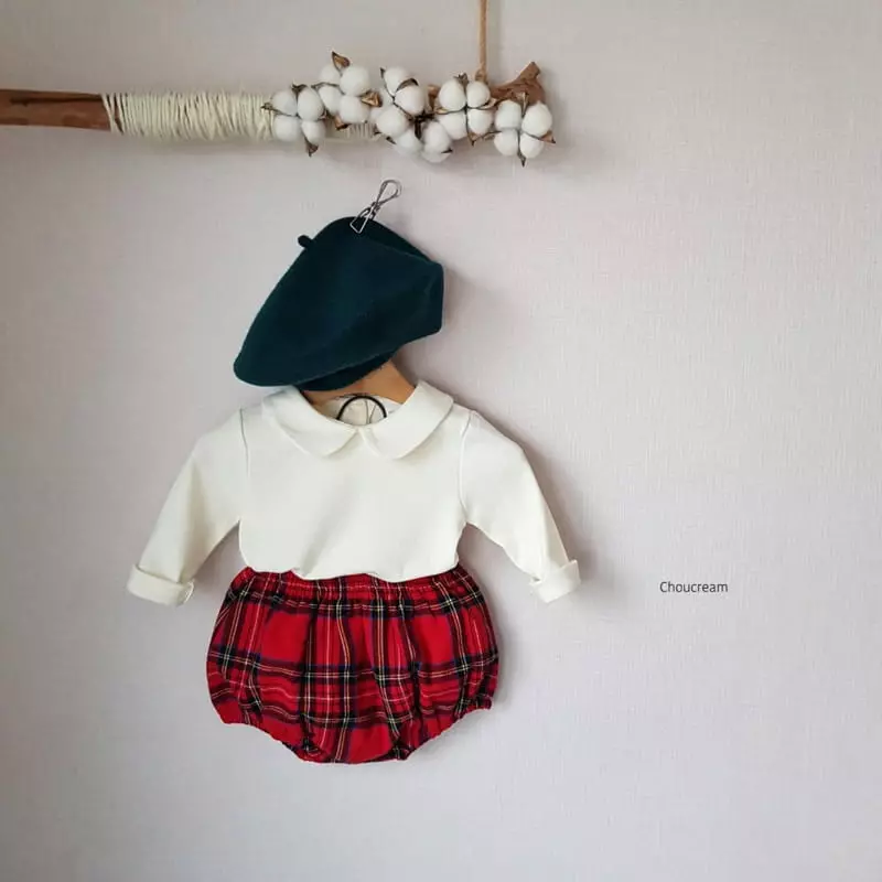 Choucream - Korean Baby Fashion - #babyfashion - Tatan Check Bloomer - 8