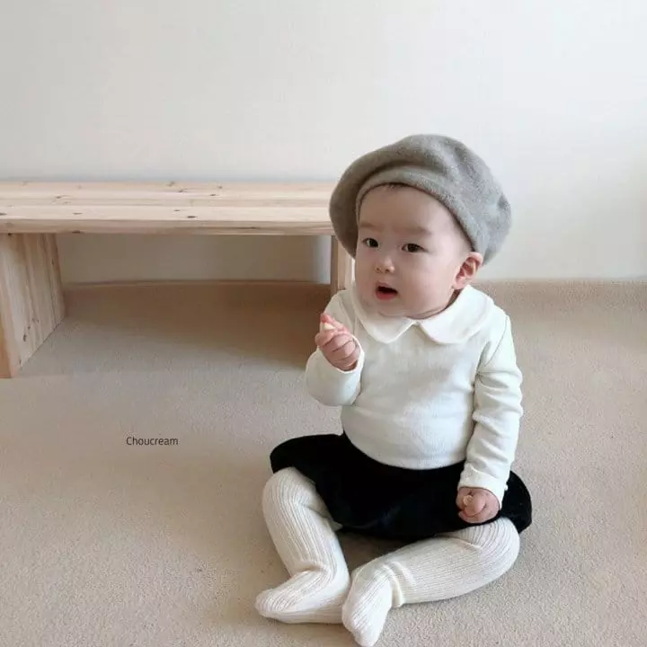Choucream - Korean Baby Fashion - #babyfever - Bebe Collar Tee - 12