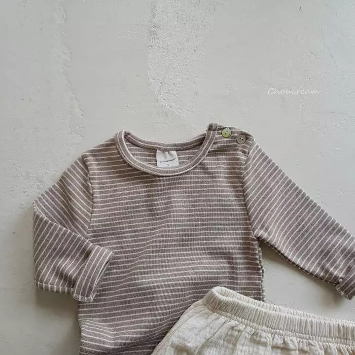 Choucream - Korean Baby Fashion - #babyfever - Bebe Stripes Tee - 11