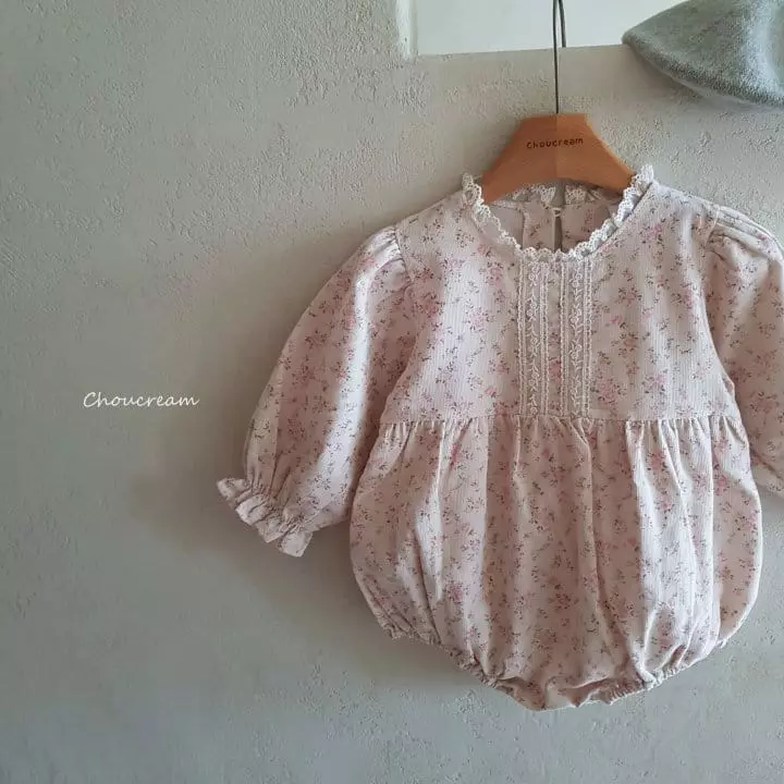 Choucream - Korean Baby Fashion - #babyfever - Elf Flower Lace Bodysuit - 8