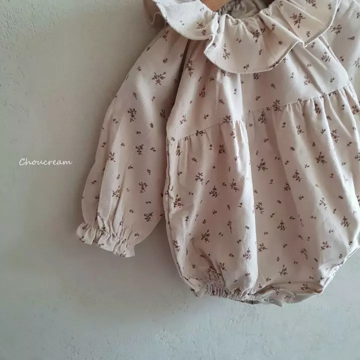 Choucream - Korean Baby Fashion - #babyfever - Bon Jour Frill Bodysuit with Hat - 6