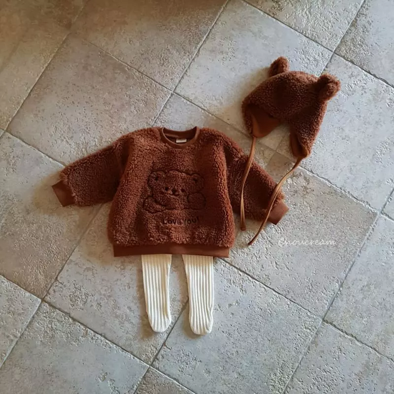 Choucream - Korean Baby Fashion - #babyfever - Dumble Bear Sweatshirt