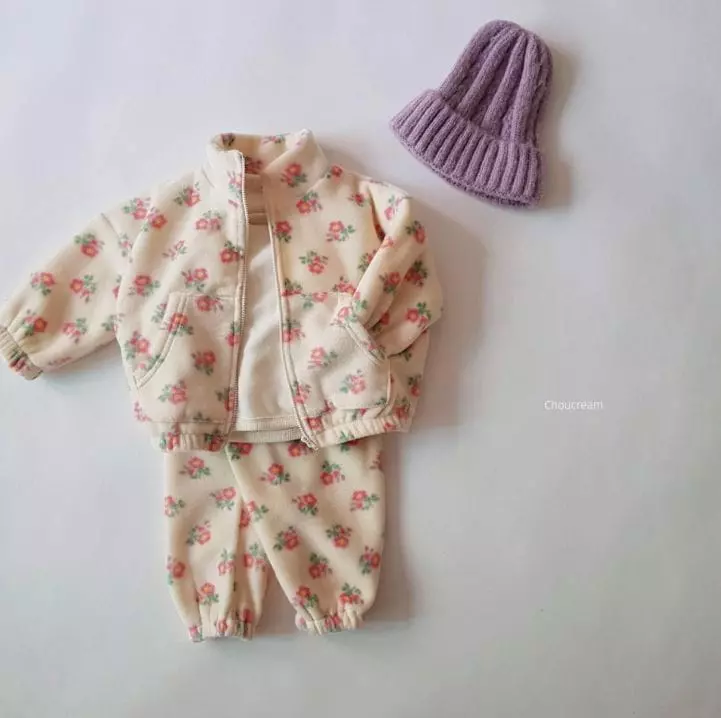 Choucream - Korean Baby Fashion - #babygirlfashion - Flower Top Bottom Set - 11