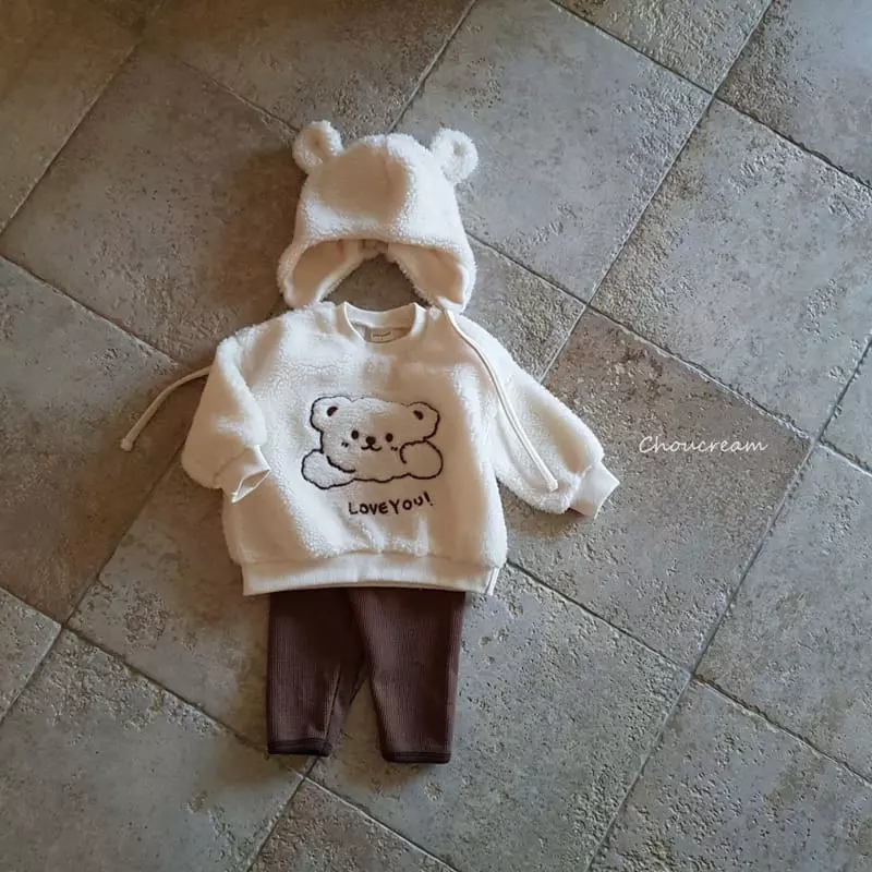 Choucream - Korean Baby Fashion - #babygirlfashion - Dumble Bear Sweatshirt - 2