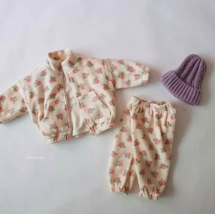 Choucream - Korean Baby Fashion - #babylifestyle - Flower Top Bottom Set - 12